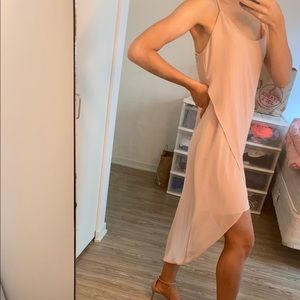 Champagne midi dress